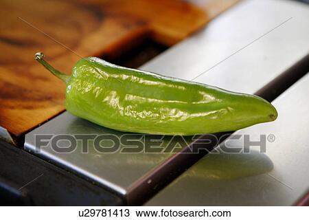 Stock Image - Green Chili Pepper. Fotosearch