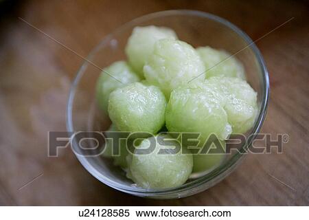 Stock Photography - Green Melon Sorbet. Fotosearch