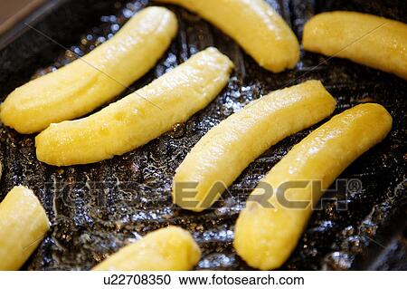 Grilling Baby Bananas View Large Photo Image Stock Image - Grilling Baby Bananas. Fotosearch