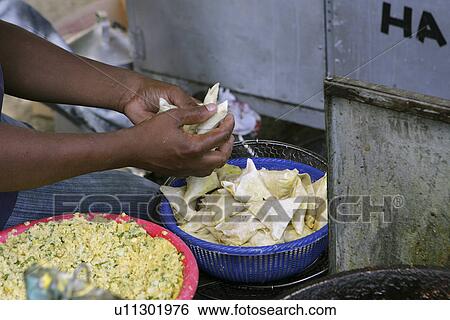 Stock Photograph - Local Food, Grande Baie, Mauritius. Fotosearch