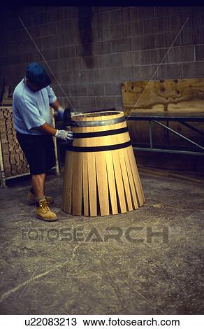Making wine barrels View Large Photo Image Stock Image - Making wine barrels. Fotosearch