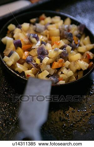 Mini Skillet with Potato and Onion View Large Photo Image Stock Photography - Mini Skillet with Potato and Onion. Fotosearch