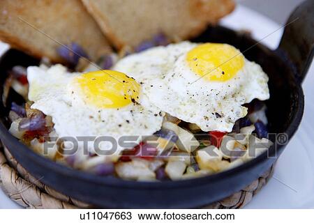 Mini Toast, Hash Browns and Sunnyside-up Quail Eggs View Large Photo Image Stock Image - Mini Toast, Hash Browns and Sunnyside-up Quail Eggs. Fotosearch