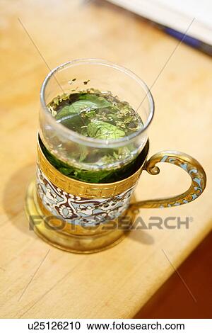 Mint Tea in a decorative Moroccan Cup View Large Photo Image Stock Image - Mint Tea in a decorative Moroccan Cup. Fotosearch