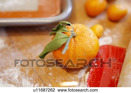 Stock Image - Organic Satsuma Orange. Fotosearch