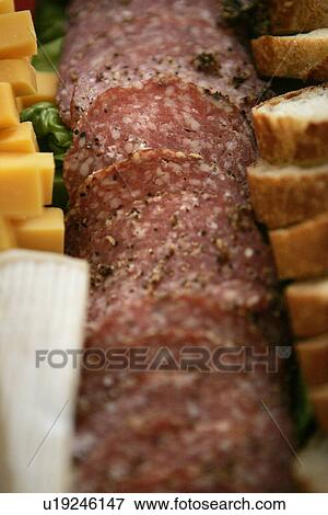 Stock Photo - Pork Salami. Fotosearch
