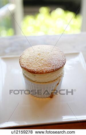 Stock Photo - Raspberry Souffle. Fotosearch