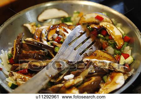 Shitake Mushrooms, Scallions and Peppers in Pan View Large Photo Image Stock Image - Shitake Mushrooms, Scallions and Peppers in Pan. Fotosearch