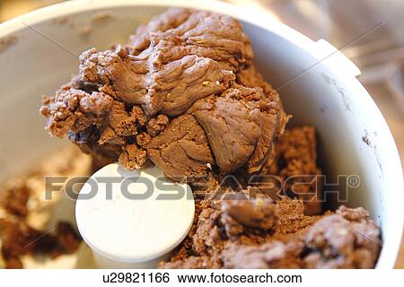Stock Photograph - Shortcake batter in Mixer/step shot. Fotosearch