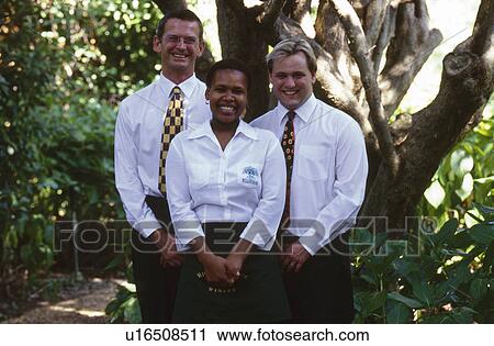 Stock Image - Staff from a Winery. Fotosearch