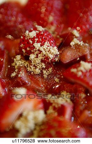 Strawberries with Sugar View Large Photo Image Stock Photo - Strawberries with Sugar. Fotosearch