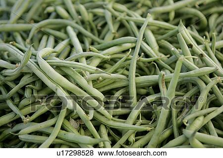 Stock Photo - String Beans at Farmers market. Fotosearch