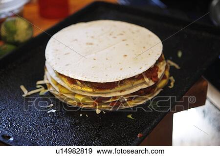 Tortilla Espanola Preparation View Large Photo Image Stock Photo - Tortilla Espanola Preparation. Fotosearch