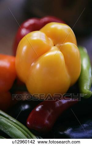 Stock Image - Various Sweet Peppers. Fotosearch