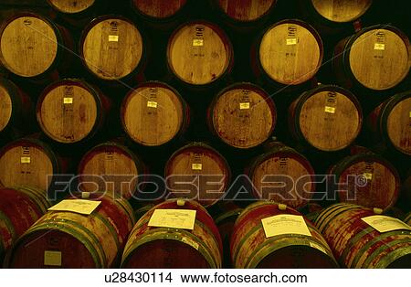 Wine Barrels View Large Photo Image Picture - Wine Barrels. Fotosearch