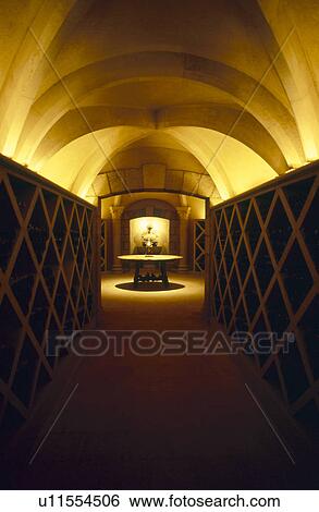 Wine cellar View Large Photo Image Stock Photograph - Wine cellar. Fotosearch
