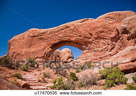 Stock Photography -  arches national park windows north america us us. Fotosearch