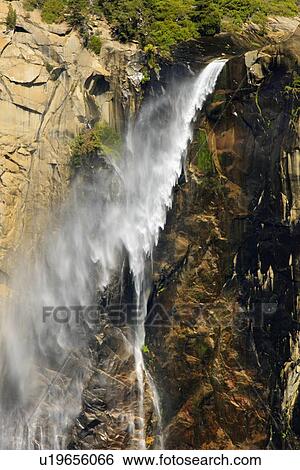 bridalveil fall yosemite valley pohono effect ca View Large Photo Image Stock Photograph - bridalveil fall yosemite valley pohono effect ca. Fotosearch