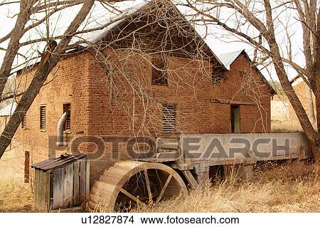 Picture -  design frame construction historic mill la cueva . Fotosearch