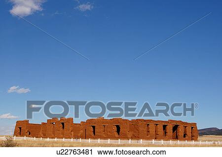 Stock Image -  fort union monument national register historic. Fotosearch