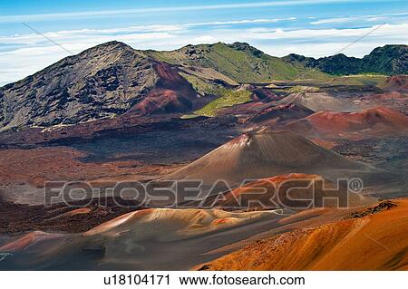 Stock Image -  hawaii maui haleakala national park puuulaula ft. Fotosearch