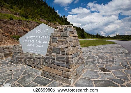 highest point parkway 6047 feet blue ridge north View Large Photo Image Stock Photography - highest point parkway 6047 feet blue ridge north. Fotosearch