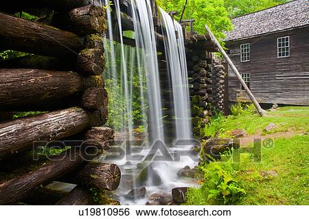 Stock Photograph -  mingus mill great smoky mountain national park. Fotosearch
