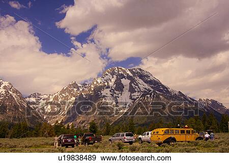 mount mt. moran turnout 12605 ft wyoming grand View Large Photo Image Stock Photo - mount mt. moran turnout 12605 ft wyoming grand. Fotosearch