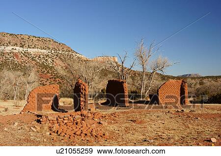 Stock Photo -  ruins la concepcion new mexico hispanic nm aged. Fotosearch