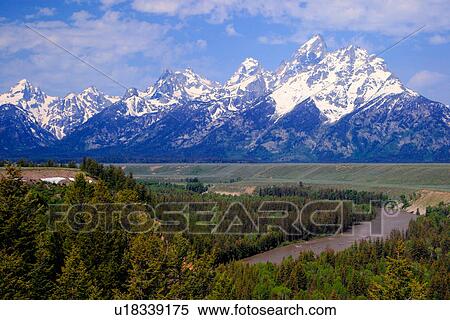 snake river overlook wyoming grand teton park View Large Photo Image Stock Photography - snake river overlook wyoming grand teton park. Fotosearch
