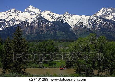 wyoming grand teton national park range jackson View Large Photo Image Stock Photo - wyoming grand teton national park range jackson. Fotosearch