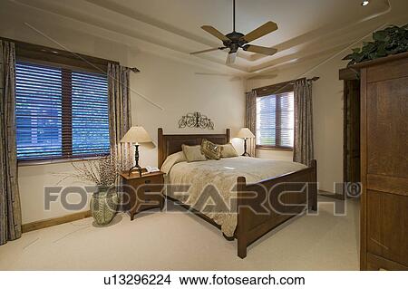 Bedroom interior of manor house View Large Photo Image Picture - Bedroom interior of manor house. Fotosearch