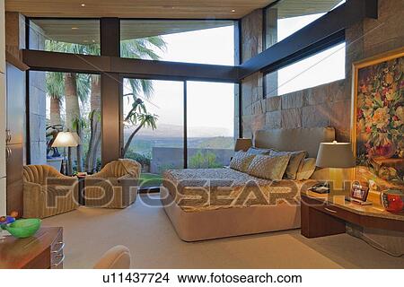 Picture - Bedroom of luxury mansion. Fotosearch