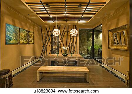 Empty room in luxury house View Large Photo Image Picture - Empty room in luxury house. Fotosearch
