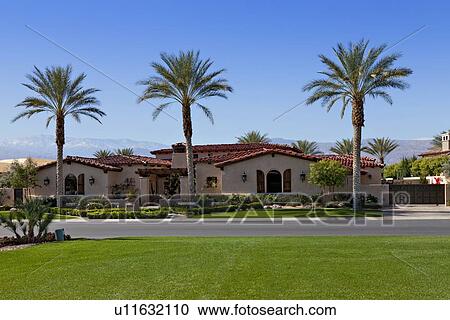 Facade of a luxury mansion View Large Photo Image Stock Image - Facade of a luxury mansion. Fotosearch