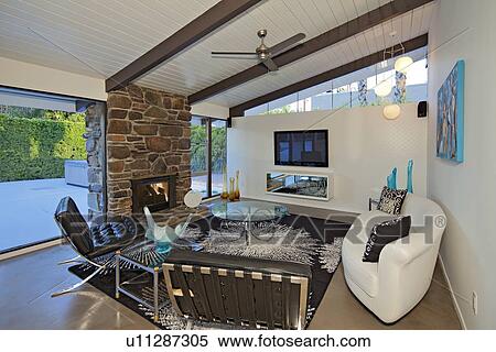 Modern living room in luxury manor house View Large Photo Image Stock Photography - Modern living room in luxury manor house. Fotosearch