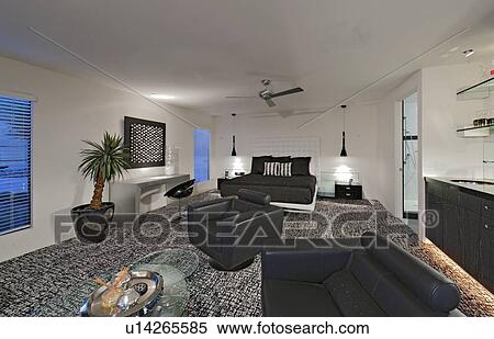 Stock Photography - Modern living room in mansion. Fotosearch