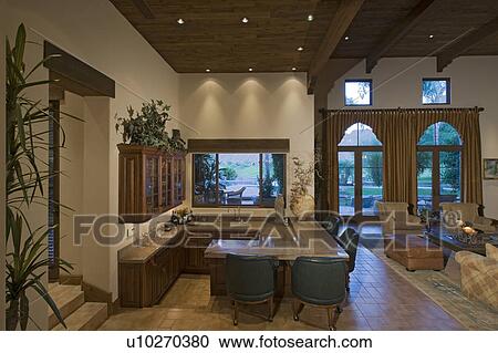 Private bar counter in living room of luxury villa View Large Photo Image Stock Image - Private bar counter in living room of luxury villa. Fotosearch