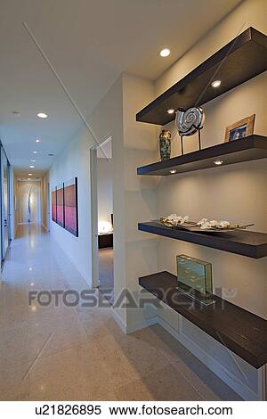 Shelf in hallway of luxury villa View Large Photo Image Stock Photography - Shelf in hallway of luxury villa. Fotosearch