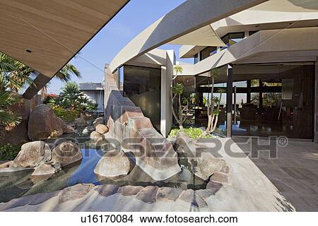 View of luxury mansion View Large Photo Image Picture - View of luxury mansion. Fotosearch