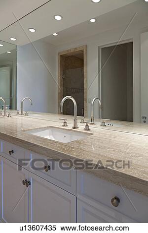 Bathroom interior of empty luxurious villa View Large Photo Image Stock Photography - Bathroom interior of empty luxurious villa. Fotosearch
