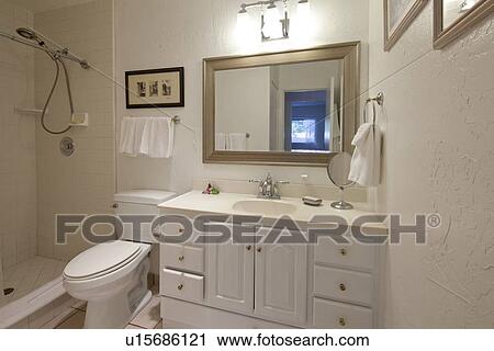 Bathroom interior of luxury villa View Large Photo Image Stock Image - Bathroom interior of luxury villa. Fotosearch