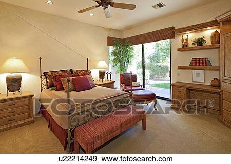 Stock Photo - Bedroom interior of luxury villa. Fotosearch