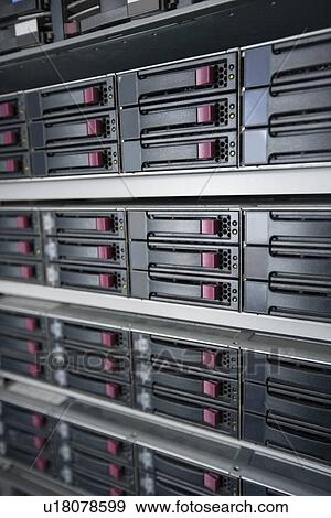 Stock Photo - Close-up of computer network. Fotosearch