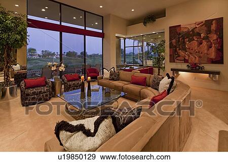 Living room interior of luxury manor house View Large Photo Image Stock Photo - Living room interior of luxury manor house. Fotosearch