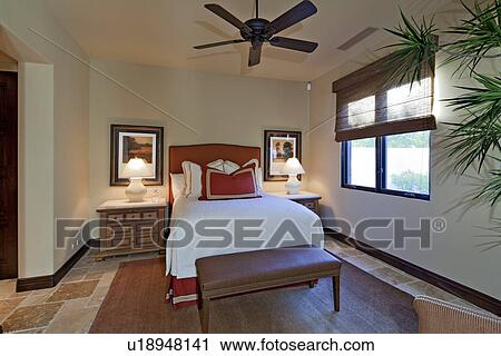 Modern bedroom interior design in luxury villa View Large Photo Image Stock Image - Modern bedroom interior design in luxury villa. Fotosearch