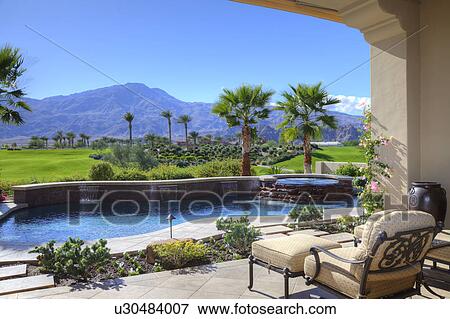 Scenic view of mountains and landscape from mansion patio View Large Photo Image Stock Photo - Scenic view of mountains and landscape from mansion patio. Fotosearch