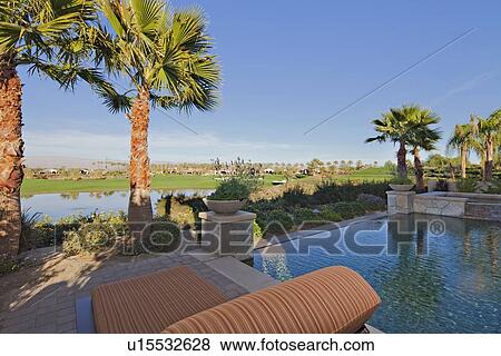 View of landscape from mansion swimming pool View Large Photo Image Stock Photo - View of landscape from mansion swimming pool. Fotosearch
