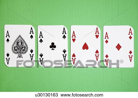 Four aces playing cards over green surface View Large Photo Image Stock Image - Four aces playing cards over green surface. Fotosearch