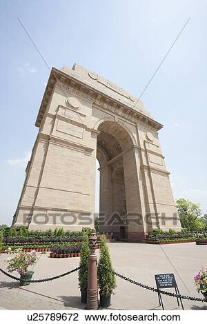 Stock Image - India Gate at New Delhi. Fotosearch